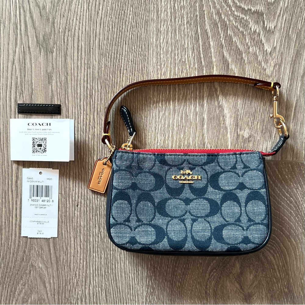 NWT COACH Nolita In Signature Chambray